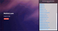 Desktop Screenshot of mohini.com